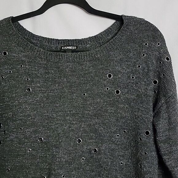 🖤 5/$20 🖤 EXPRESS.. gray sweater.. - Picture 6 of 14